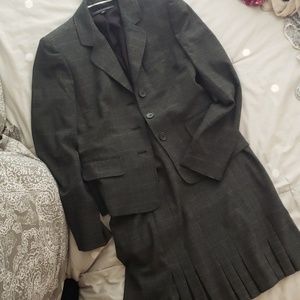 Gorgeous black and gray plaid Anne Klein